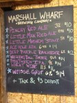 Beer Selection at Marshall Wharf