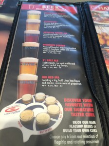 beer list at The Ram